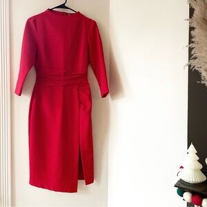 Zara Red Midi Dress | Size Small